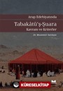 Arap Edebiyatında Tabakatü'ş-Şuara / Kavram ve Kriterler