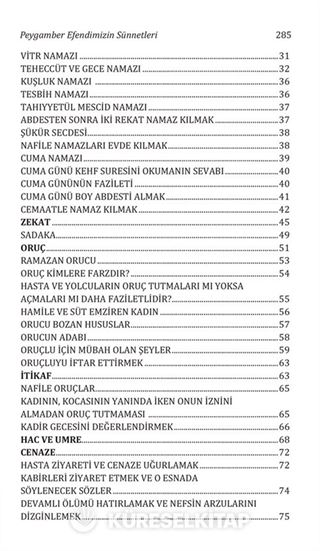 Ayet ve Hadislerle Peygamber Efendimizin (s.a.v.) Sünnetleri (Yenilenmiş Baskı)