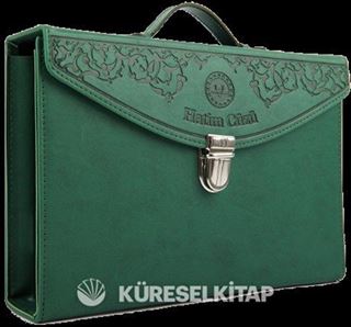 Hatim Cüzü Orta Boy (Bilgisayar Hatlı 30 Cüz Renk Çantalı)