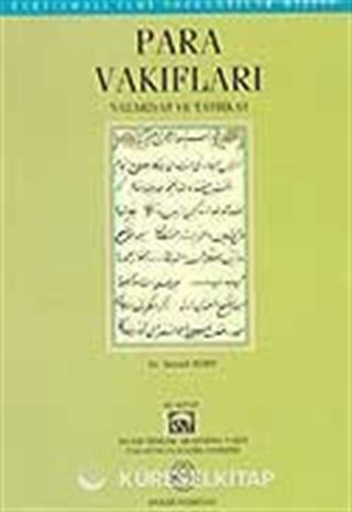Para Vakıfları Nazariyat ve Tatbikat