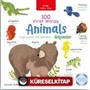 100 First Words Animals İki Dilli Çocuk Kitapları (İngilizce-Türkçe)