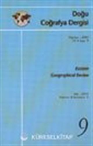 Doğu Coğrafya Dergisi Haziran 2003 Yıl: 8 Sayı: 9