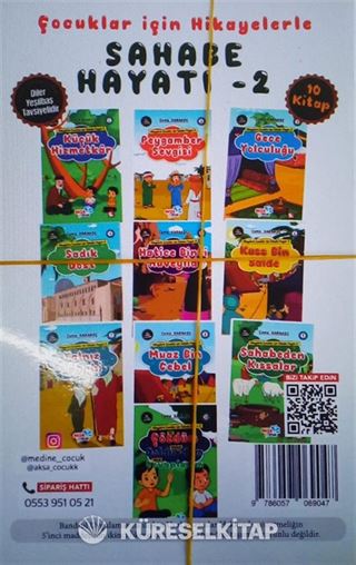 Çocuklar İçin Hikayelerle Sahabe Hayatı 2 (10 Kitaplık Set)