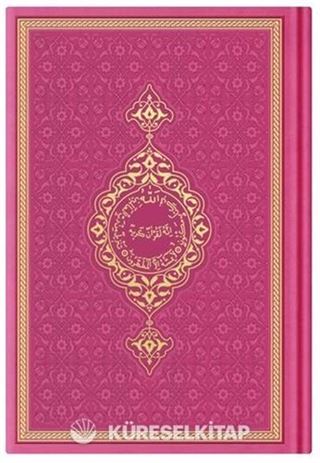 Çanta Boy Termo Deri Kuran-ı Kerim (Pembe, Mühürlü)