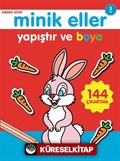 Yapıştır ve Boya / Minik Eller Kırmızı Kitap (3 Yaş)