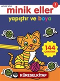 Yapıştır ve Boya / Minik Eller Lacivert Kitap (2 Yaş)