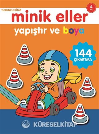 Yapıştır ve Boya / Minik Eller Turuncu Kitap (4 Yaş)