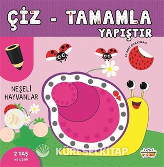 Çiz-Tamamla-Yapıştır / Neşeli Hayvanlar