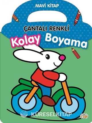 Çantalı Renkli Kolay Boyama- Mavi Kitap