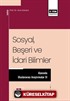 Sosyal Beşeri ve İdari Bilimler Alanında Uluslararası Araştırmalar XI