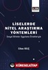 Liselerde Nitel Araştırma Yöntemleri