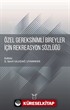 Özel Gereksinimli Bireyler için Rekreasyon Sözlüğü
