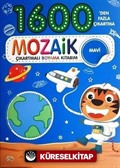 Mozaik Çıkartmalı Boyama Kitabı Mavi 1600'den Fazla Çıkartma