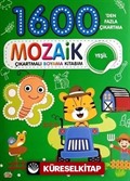 Mozaik Çıkartmalı Boyama Kitabı Yeşil 1600'den Fazla Çıkartma