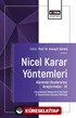 Nicel Karar Yöntemleri Alanında Uluslararası Araştırmalar III