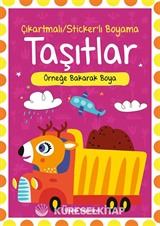 Çıkartmalı Stickerli Taşıtlar Boyama Kitabı
