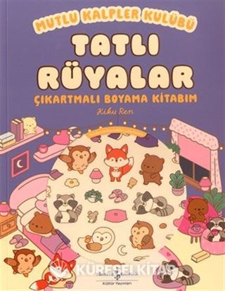 Mutlu Kalpler Kulübü - Tatlı Rüyalar - Çıkartmalı Boyama