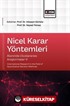 Nicel Karar Yöntemleri Alanında Uluslararası Araştırmalar-V