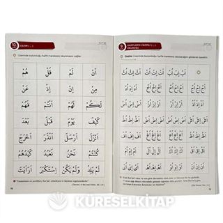Tecvidli Kur'an-ı Kerim Elif-Bâ'sı (Kırmızı)