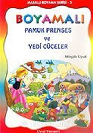 Boyamalı Pamuk Prenses ve Yedi Cüceler/Masallı Boyama Serisi/Büyük Boy