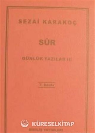 Günlük Yazılar 3 (Sur)