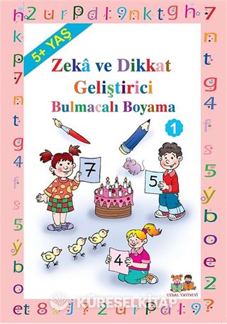 5+ Yaş Zeka Geliştirici Bulmacalı Boyama 1 (Kod:120)