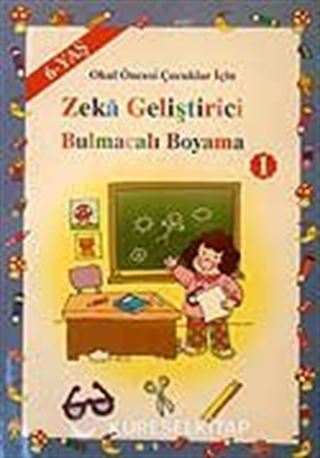 6 Yaş Zeka Geliştirici Bulmacalı Boyama 1